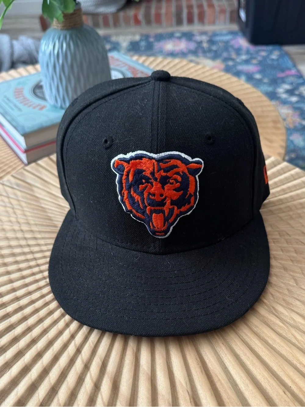 Chicago Bears Bear Face Logo New Era 59FIFTY Fitted Hat 6 7/8